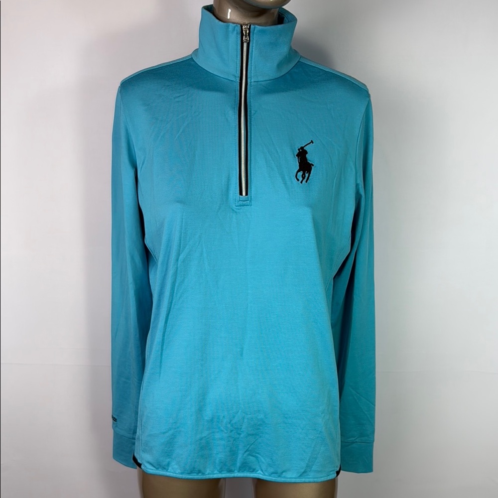 Ralph Lauren Golf Blue Half-Zip Sweater